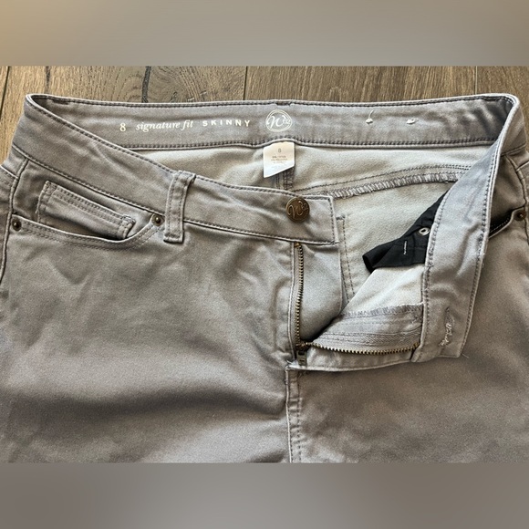 W62 Westport Signature Skinny Fit Jean Pants Gray Size 8 - Picture 9 of 13